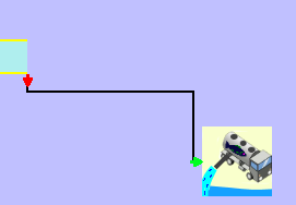 A graphical representation of releasing fish from a rearing unit at a fish hatchery where fish still remain in the rearing unit afterwards.