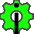 An icon depicting a green gear with a letter superimposed over it. The icon is used for a plugin allowing the user to see any error notes raised by the Hatchery Information System.