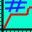 An icon used for a plugin that shows the numbers over time for fish in a rearing unit. Note that this primarily shows the impact of mortality over time.