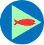 An icon used for a plugin that allows the user to alter projected release locations for some fish in a single rearing unit.